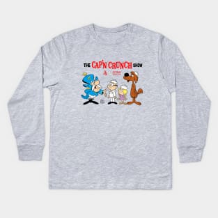 CAPTAIN CARTOON SHOW Kids Long Sleeve T-Shirt